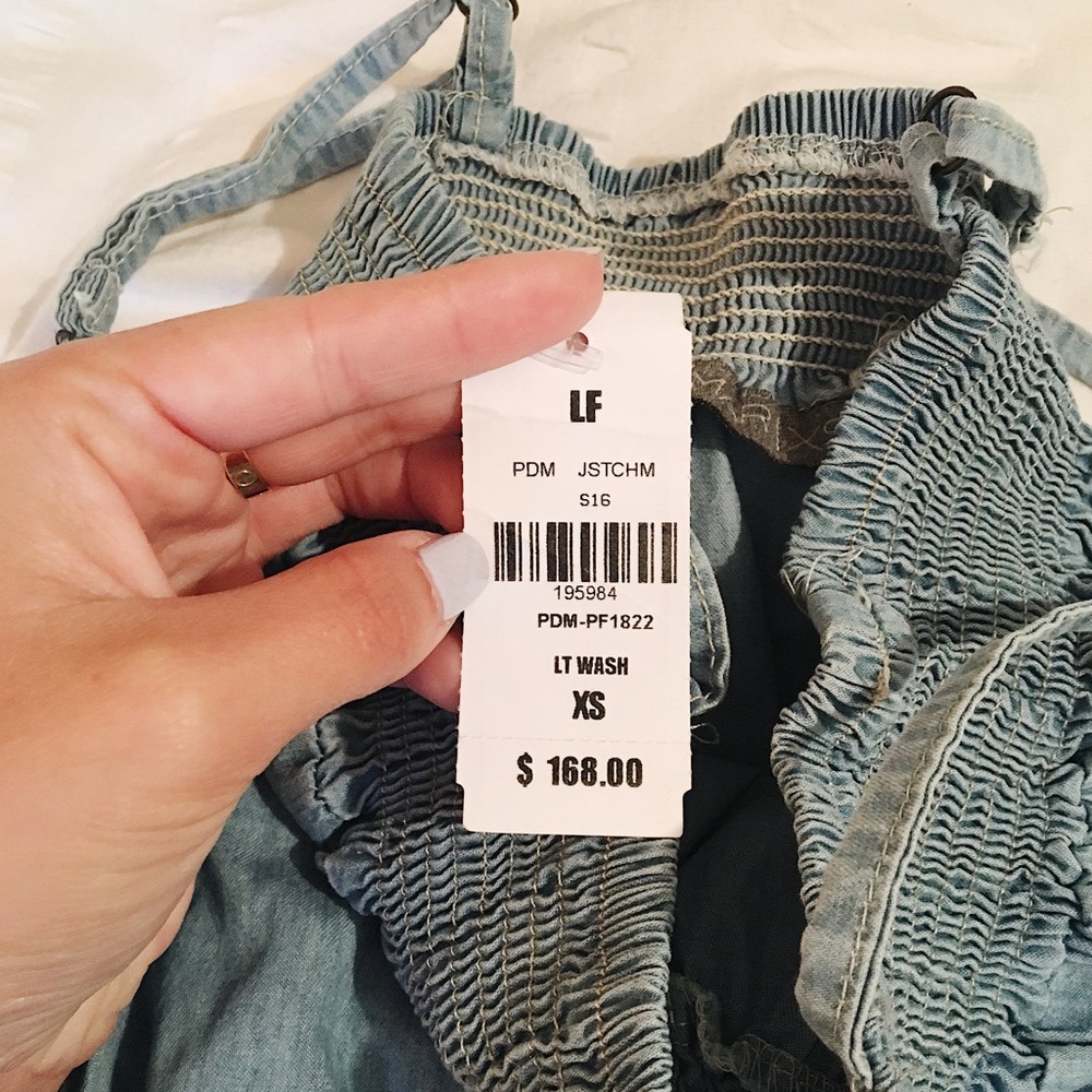 LF Denim Jumpsuit NWT (Size XS)